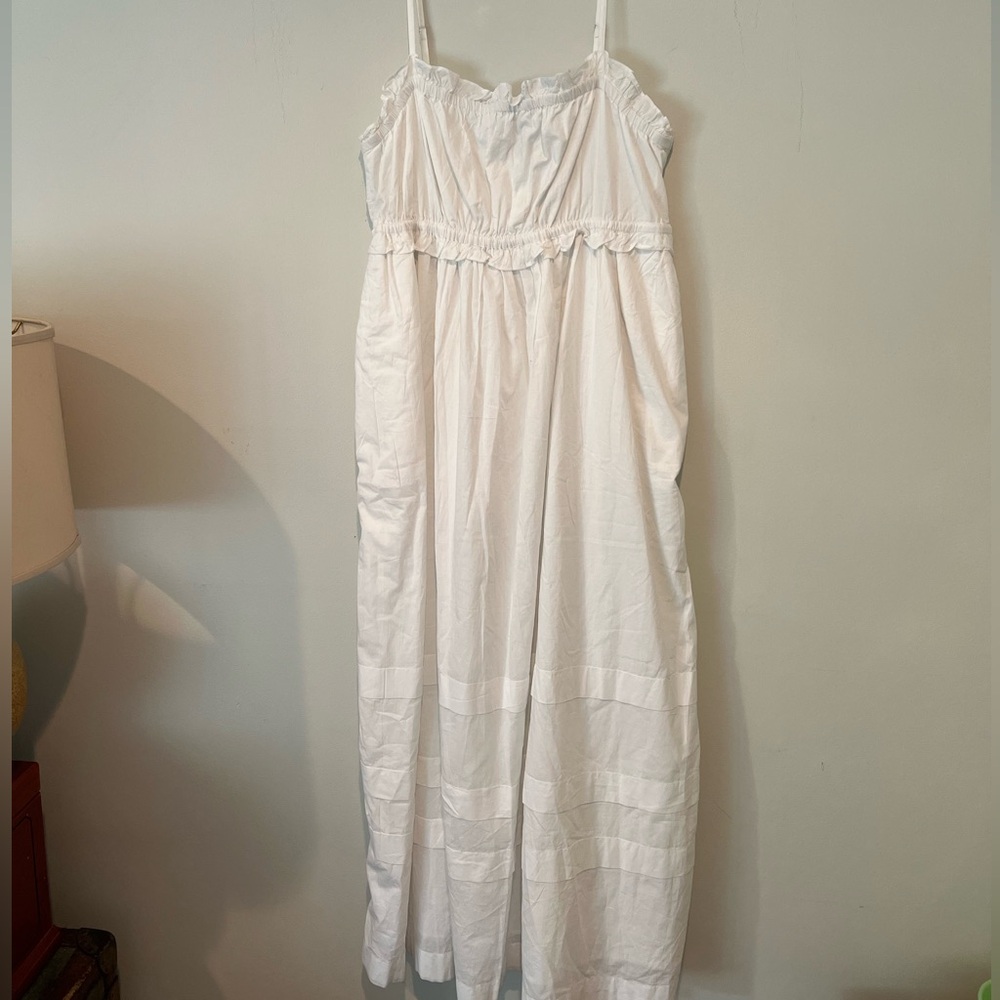 NWT J Crew White Cotton Maxi Dress